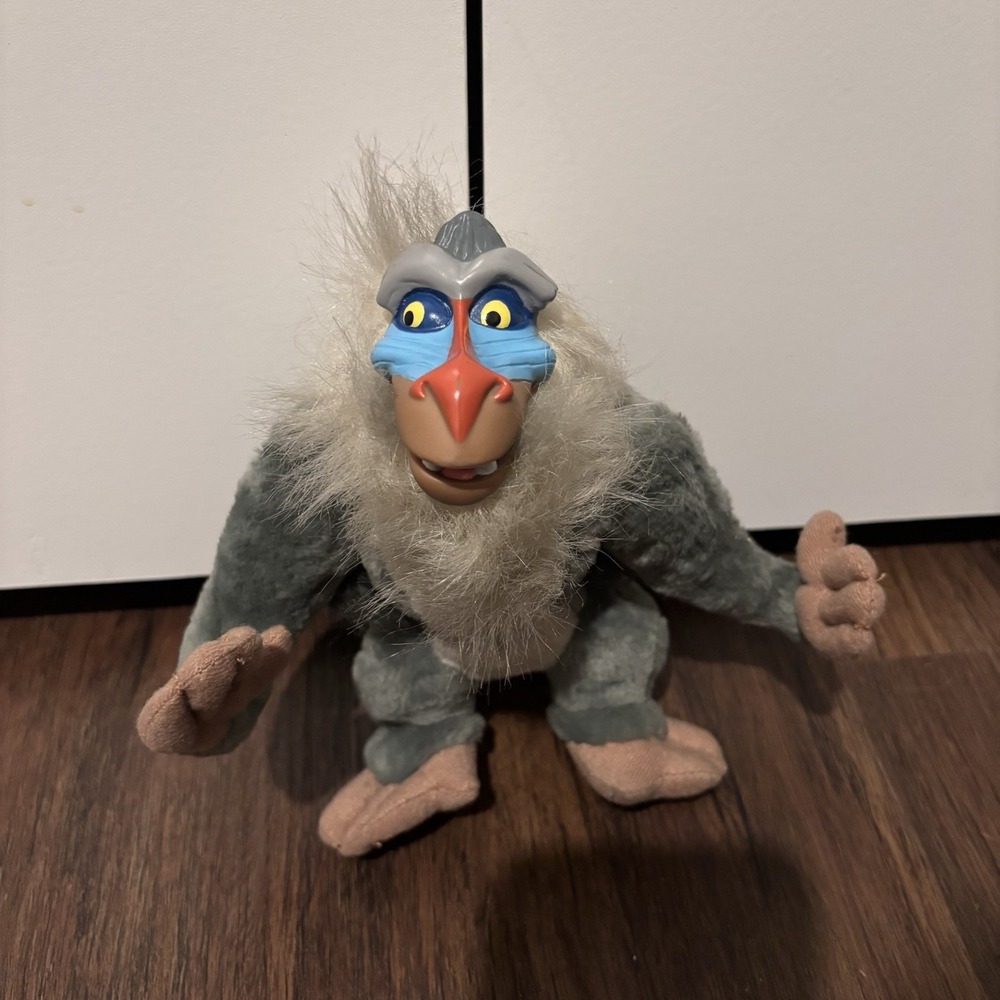 Vintage 1994 Disney The Lion King 7" Rafiki Plush Toy Mattel‎ Doll Original